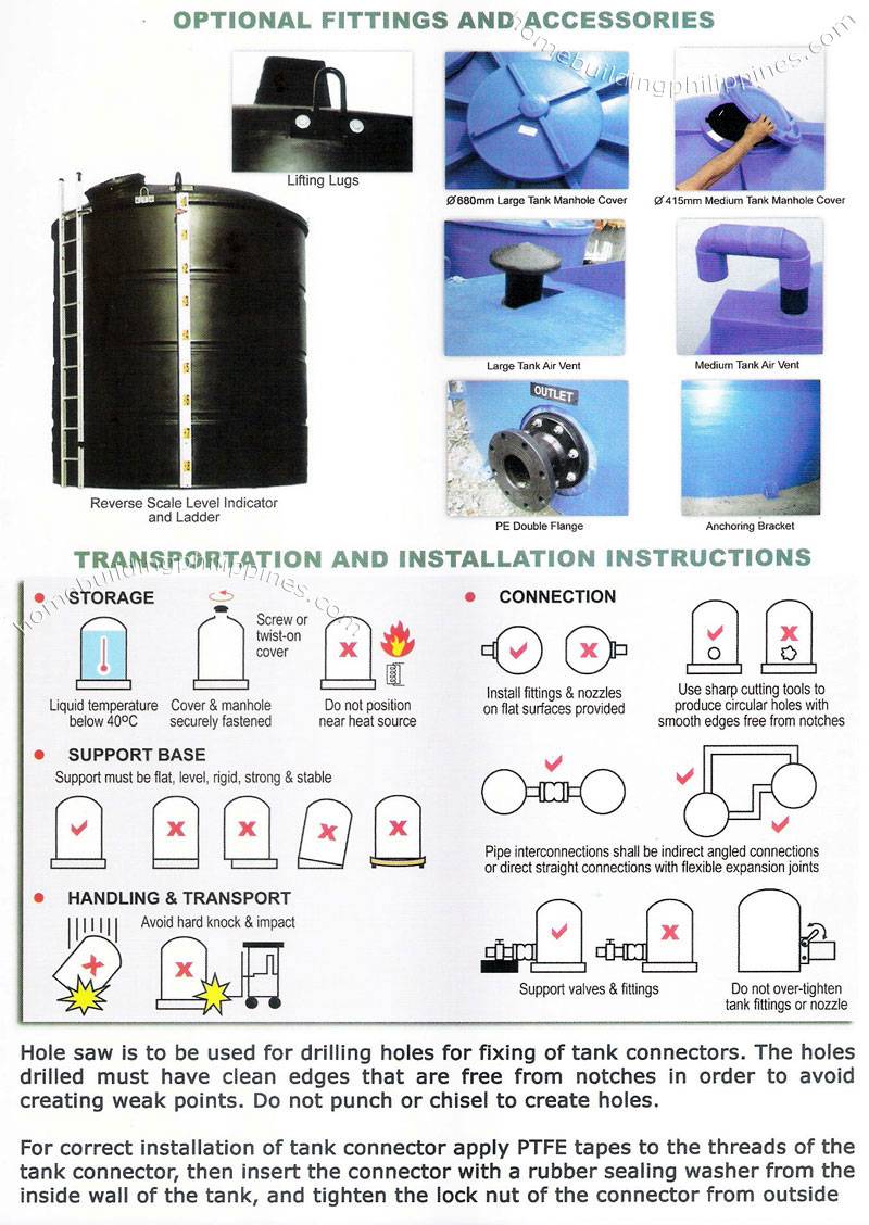 R450cs 10000 Gal 45000 Ltr Water Tank Big Polystor Cylindrical Black
