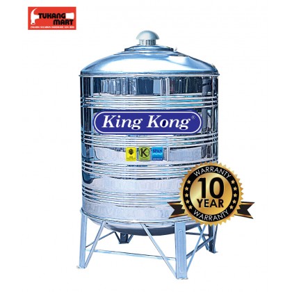 Hr230 2300l 500gal King Kong S Steel Water Tank With Stand Tangki Air